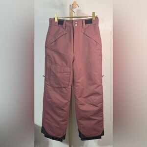Pulse- Girls Maroon/ mauve pink snow Pants- Large (14/16)